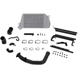 Mishimoto Top Mount Intercooler (Silver Core w/ Black Charge Pipe), '15-'21 WRX