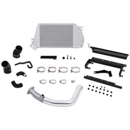 Mishimoto Top Mount Intercooler (Silver Core w/ Polished Charge Pipe), '15-'21 WRX