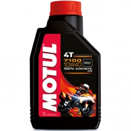 Motul 7100 Full Synthetic 4-Stroke 4T Motorcycle Engine Oil (10W40, 1 Liter)