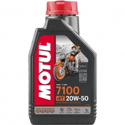 Motul 7100 4-Stroke 4T Motorcycle Engine Oil (20W50, 1 Liter)