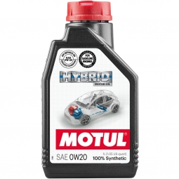 Motul HYBRID Full Synthetic Engine Oil (0W20, 1 Liter)