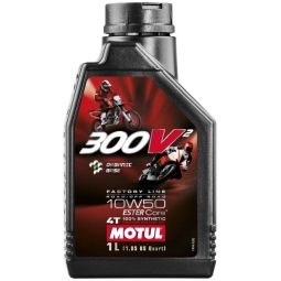Motul 300V Factory Line Road Racing Engine Oil (10W50, 1 Liter)