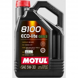 Motul 8100 ECO-lite Gen3 Full Synthetic Engine Oil (5W30, 5 Liters)