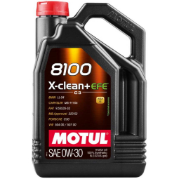 Motul 8100 X-Clean EFE Full Synthetic Engine Oil (0W30, 5 Liters)