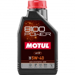 Motul 8100 Power Full Synthetic Engine Oil (5W40, 1 Liter)