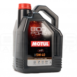 Motul 8100 Power Full Synthetic Engine Oil (5W40, 5 Liters)