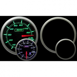 Prosport Premium Fuel Pressure Gauge (52mm, Green/White, Peak/Warn)
