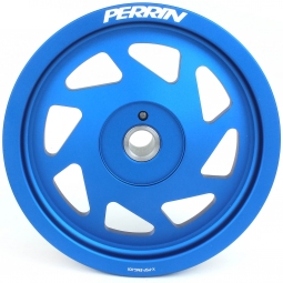 Perrin Crank Pulley (Large Hub, Blue), '15-'21 WRX & '13-'23 BRZ/FR-S/86