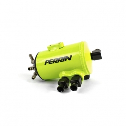 Perrin Air/Oil Separator Kit (FMIC, Neon Yellow), '02-'14 WRX & '04-'21 STi
