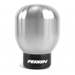 Perrin Shift Knob w/ Rattle Fix (Brushed Stainless Steel, 1.85" Barrel), '15-'23 WRX