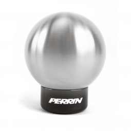 Perrin Shift Knob w/ Rattle Fix (Brushed Stainless Steel, 2.0" Ball), '15-'23 WRX