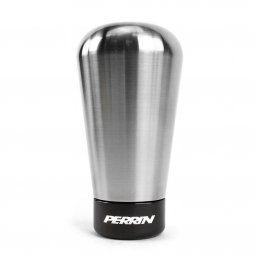 Perrin Shift Knob w/ Rattle Fix (Brushed Stainless Steel, 1.8" Tapered), '15-'23 WRX