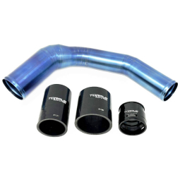 Torque Solution Titanium Top Mount Charge Pipe (Burnt Blue), '22-'24 WRX