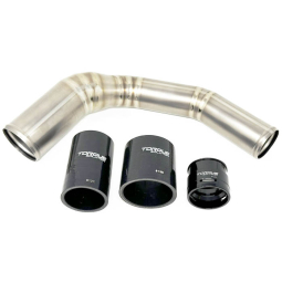 Torque Solution Titanium Top Mount Charge Pipe (Brushed), '22-'24 WRX