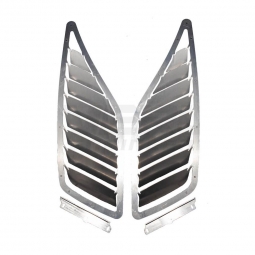 Verus Hood Louver Kit (Bare Aluminum), 2022-2024 WRX