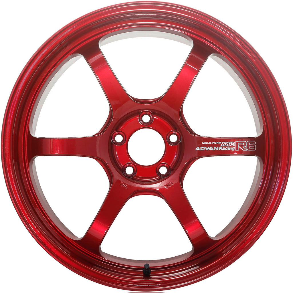 ADVAN R6 Wheel - 18x9.5 / +45 / 5x100 - Racing Candy Red