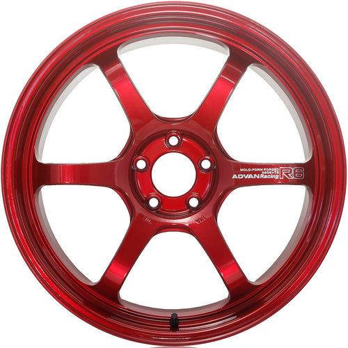 ADVAN R6 Wheel - 18x9.5 / +45 / 5x100 - Racing Candy Red