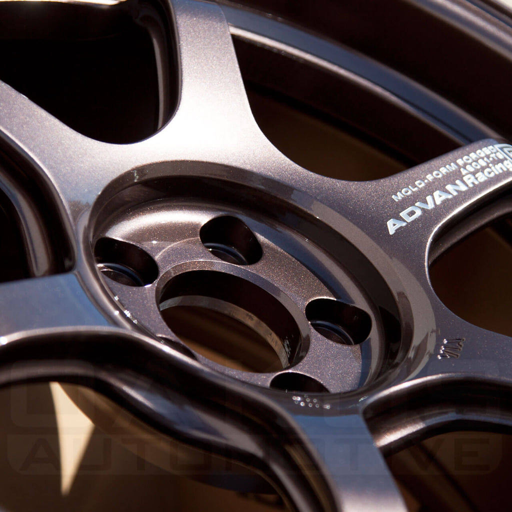 ADVAN R6 Wheel - 18x9.5 / +45 / 5x100 - Racing Copper Bronze - Angle 5
