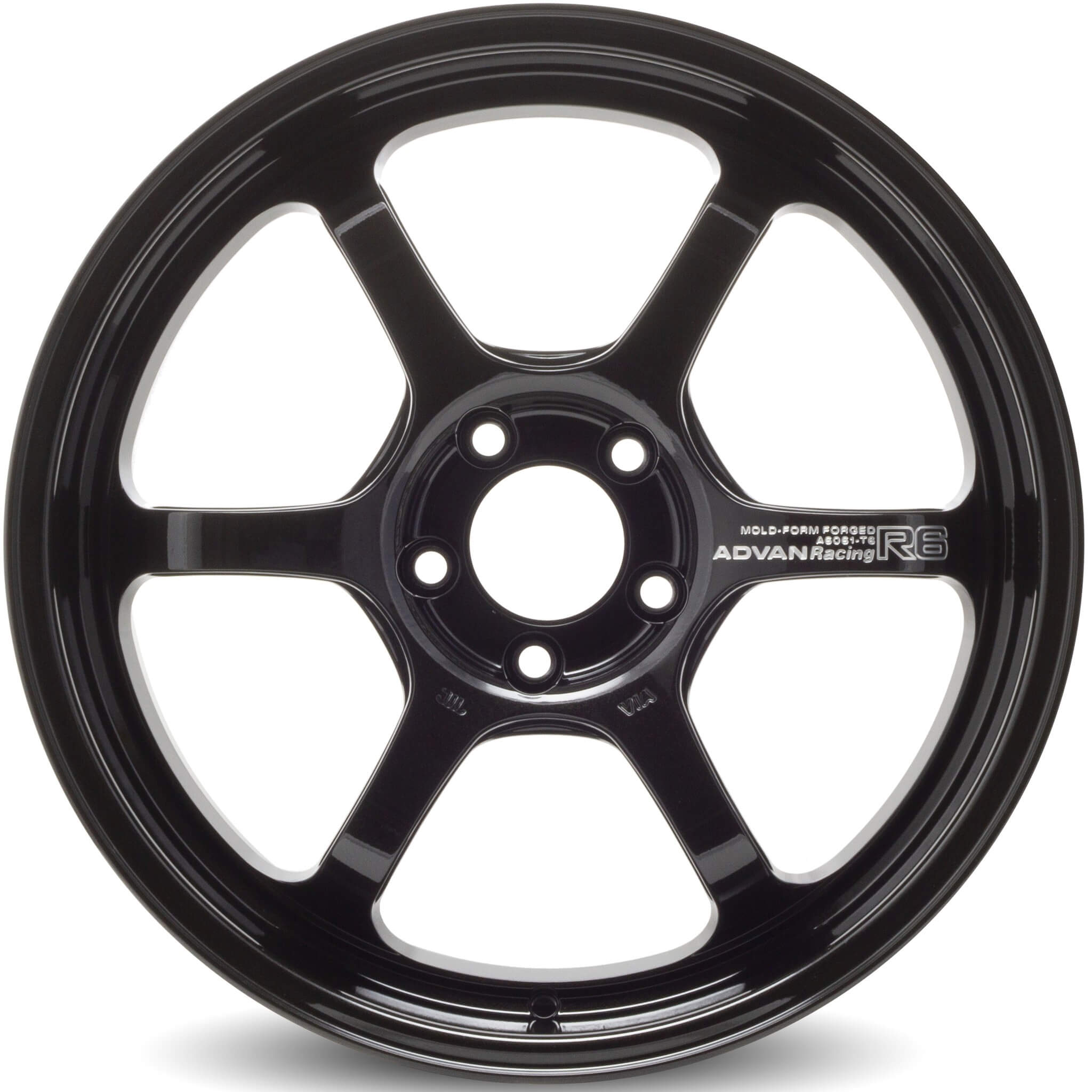 ADVAN R6 Wheel - 18x9.5 / +45 / 5x100 - Racing Titanium Black