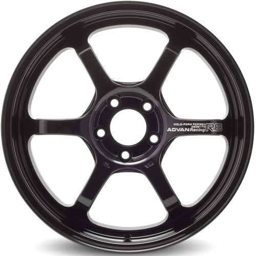 ADVAN R6 Wheel - 18x9.5 / +45 / 5x100 - Racing Titanium Black