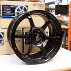 ADVAN RG-4 Wheel - 17x9 / +35 / 5x114.3 - Semi Gloss Black - Angle 5