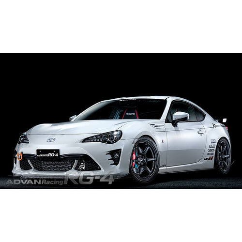 ADVAN RG-4 Wheel - 17x9.5 / +50 / 5x114.3 - Semi Gloss Black - Angle 2
