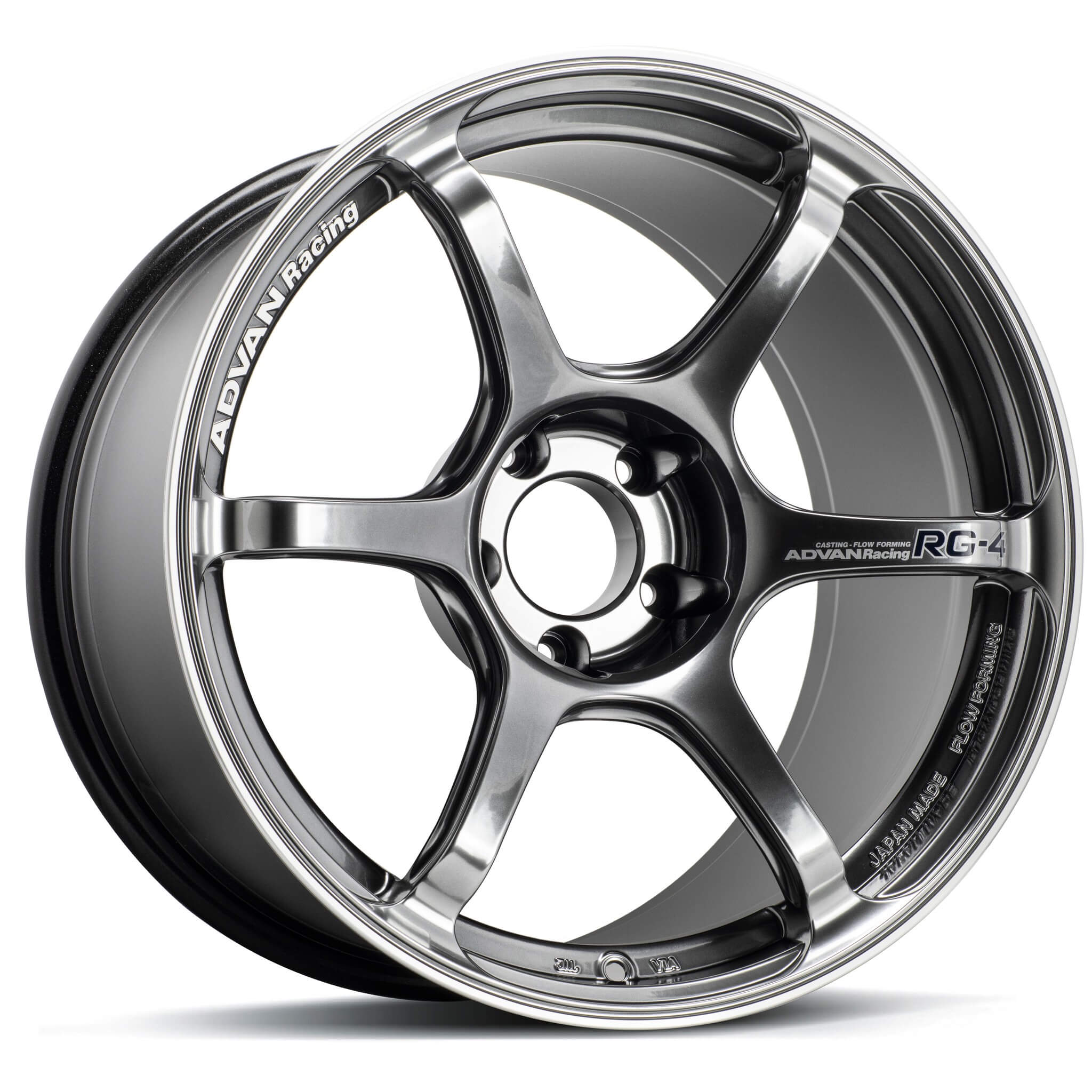 ADVAN RG-4 Wheel - 17x9 / +63 / 5x114.3 - Racing Hyper Black & Ring