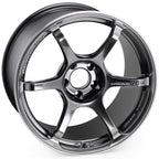 ADVAN RG-4 Wheel - 18x9.5 / +38 / 5x114.3 - Racing Hyper Black & Ring - Angle 2