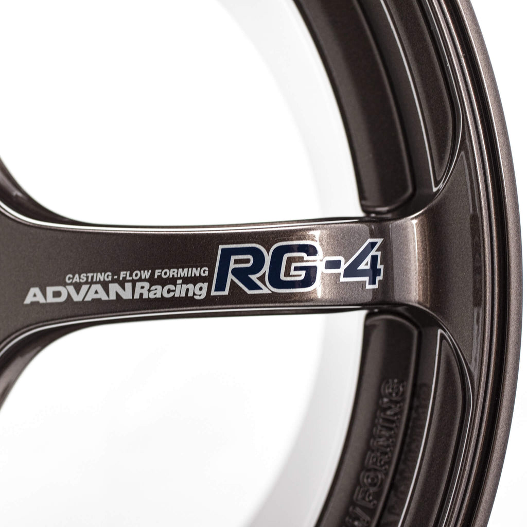 ADVAN RG-4 Wheel - 18x9.5 / +45 / 5x100 - Racing Copper Bronze - Angle 4