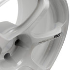 ADVAN RG-4 Wheel - 18x9.5 / +45 / 5x114.3 - Racing White Metallic & Ring - Angle 4