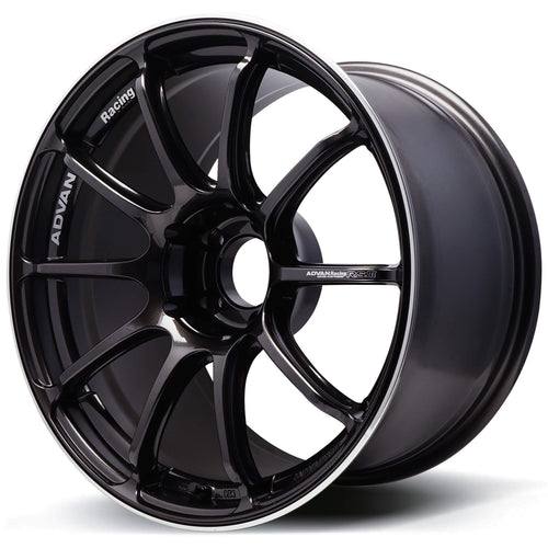 ADVAN RSIII Wheel - 18x10 / +35 / 5x114.3 - Black Gunmetallic & Ring - Angle 2