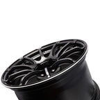 ADVAN RSIII Wheel - 18x10 / +35 / 5x114.3 - Black Gunmetallic & Ring - Angle 3