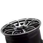 ADVAN RSIII Wheel - 18x10 / +35 / 5x114.3 - Racing Hyper Black & Ring - Angle 3