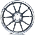 ADVAN RZ-DF2 Wheel - 19x10 / +35 / 5x114.3 - Diamond Cut & Hyper Platinum Black