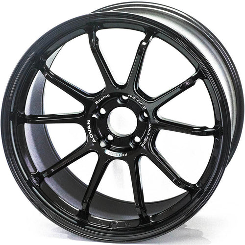 ADVAN RZ-DF2 Wheel - 19x10 / +35 / 5x114.3 - Racing Titanium Black - Angle 2