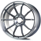 ADVAN RZ-DF2 Wheel - 19x10.5 / +24 / 5x114.3 - Diamond Cut & Hyper Platinum Black - Angle 2