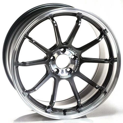 ADVAN RZ-DF2 Wheel - 19x10.5 / +32 / 5x120 - Diamond Cut & Racing Titanium Black