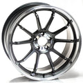 ADVAN RZ-DF2 Wheel - 19x9 / +35 / 5x114.3 - Diamond Cut & Racing Titanium Black