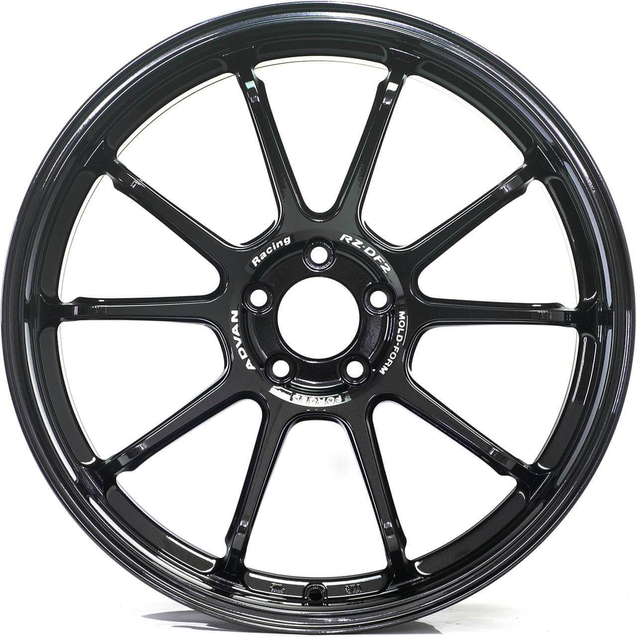 ADVAN RZ-DF2 Wheel - 19x9.5 / +29 / 5x114.3 - Racing Titanium Black