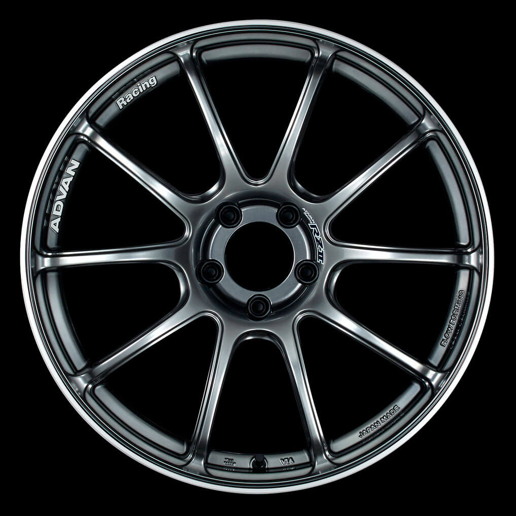 ADVAN RZII Wheel - 18x9.5 / +35 / 5x114.3 - Racing Gloss Black & Ring
