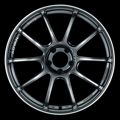 ADVAN RZII Wheel - 18x9.5 / +35 / 5x114.3 - Racing Hyper Black & Ring