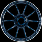 ADVAN RZII Wheel - 18x9.5 / +35 / 5x114.3 - Racing Indigo Blue & Ring - Angle 2