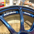 ADVAN RZII Wheel - 18x9.5 / +35 / 5x114.3 - Racing Indigo Blue & Ring - Angle 6
