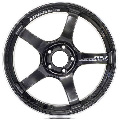 ADVAN TC-4 Wheel - 18x9.5 / +35 / 5x114.3 - Black Gunmetallic & Ring