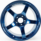 ADVAN TC-4 Wheel - 18x9.5 / +38 / 5x120 - Racing Indigo Blue (No Ring) - Angle 2