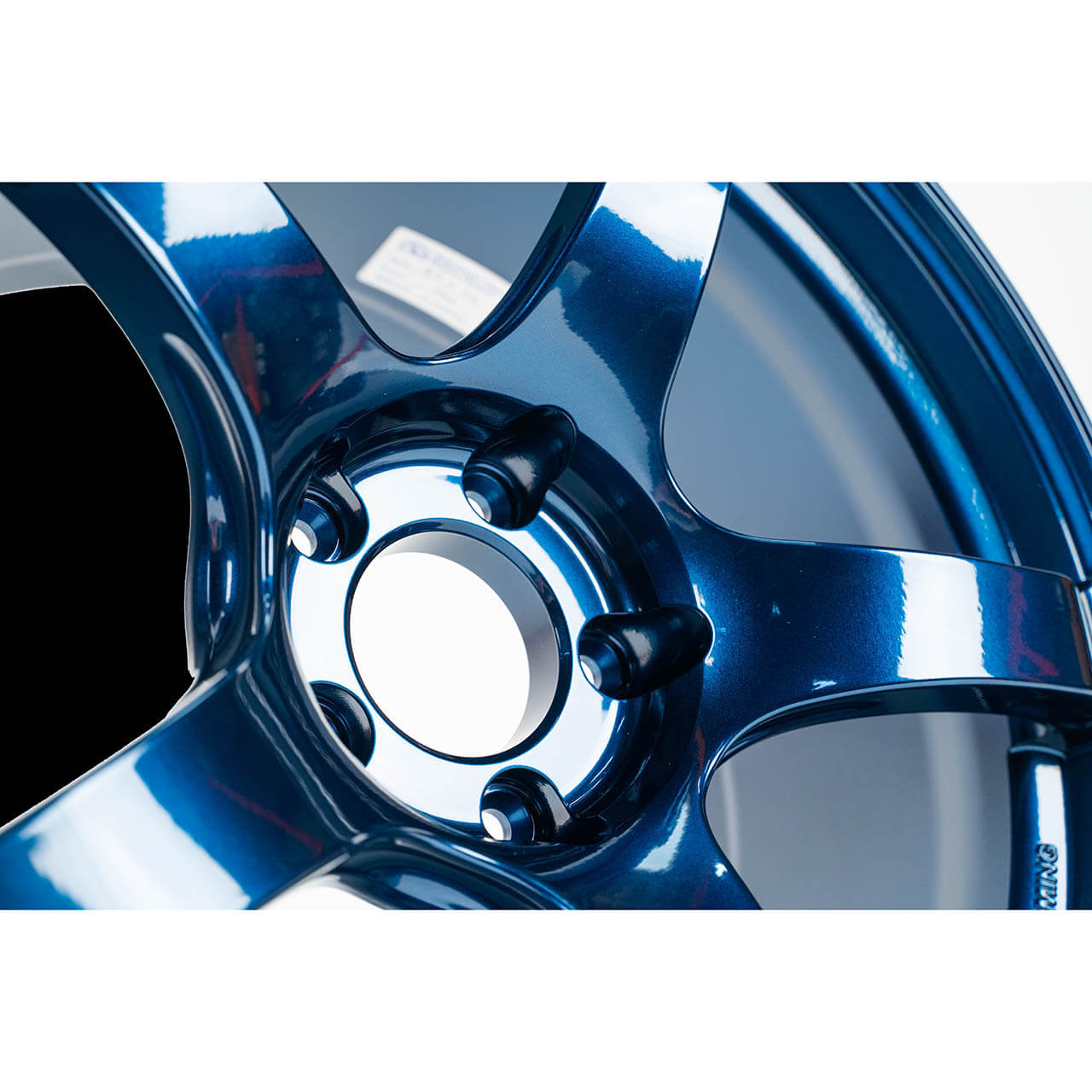 ADVAN TC-4 Wheel - 18x9.5 / +38 / 5x120 - Racing Indigo Blue (No Ring) - Angle 4