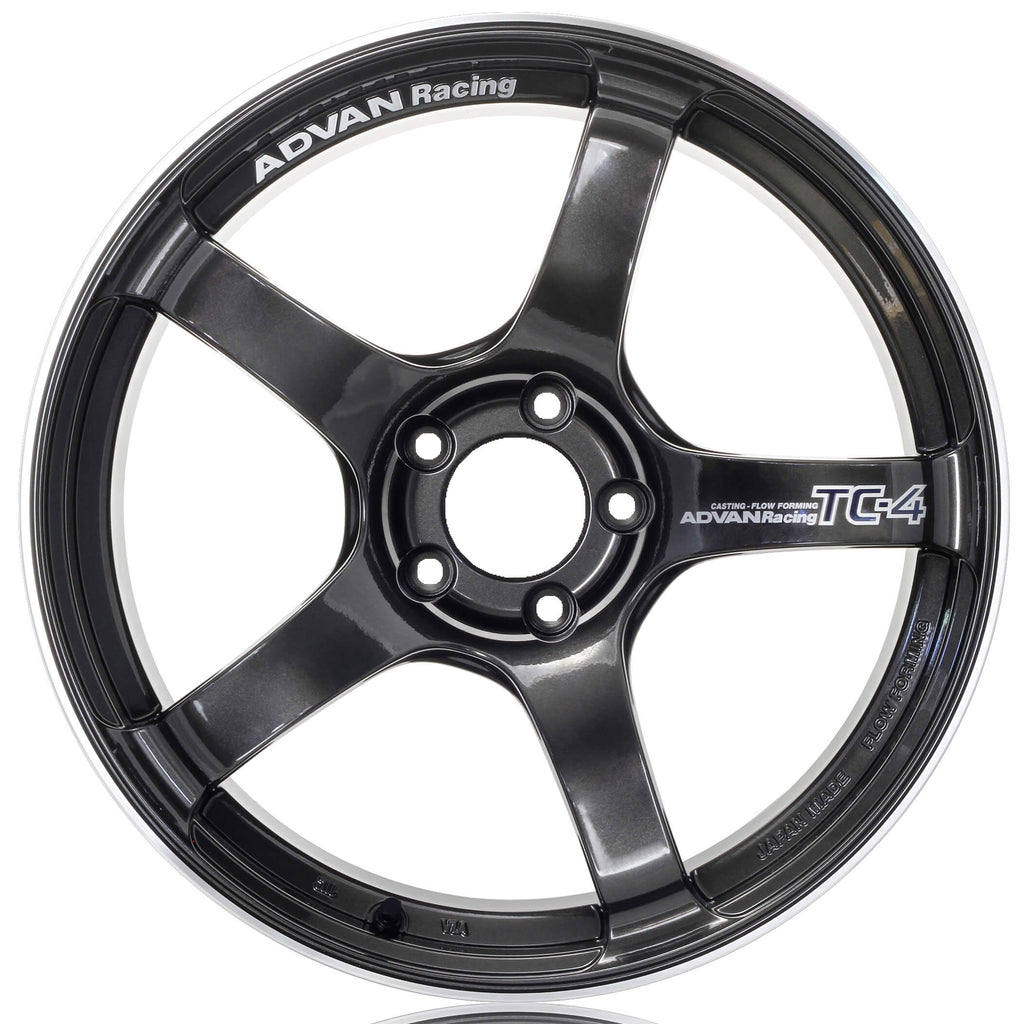 ADVAN TC-4 Wheel - 18x9.5 / +45 / 5x114.3 - Black Gunmetallic & Ring