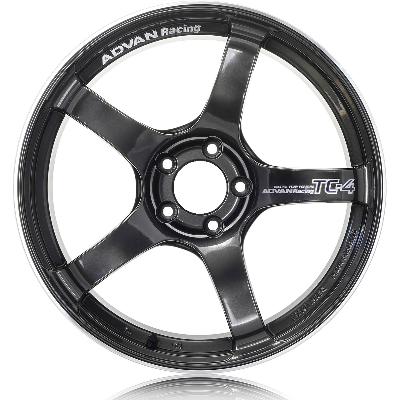 ADVAN TC-4 Wheel - 18x9.5 / +45 / 5x114.3 - Racing Gunmetallic & Ring