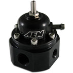 AEM Adjustable Fuel Pressure Regulator (Black) - Angle 2