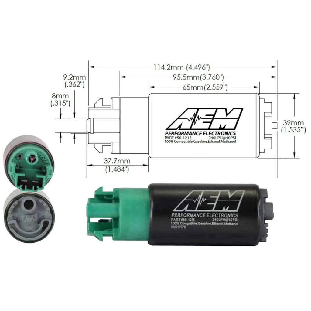 AEM E85 In-Tank Fuel Pump Upgrade (340LPH), 2008-2021 STi & 2008-2014 WRX - Angle 5